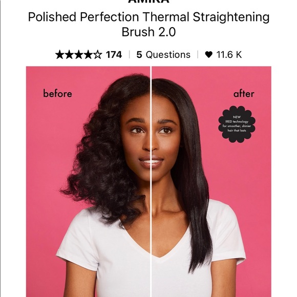 Amika: Polished Perfection Straightening Brush - Picture 7 of 8
